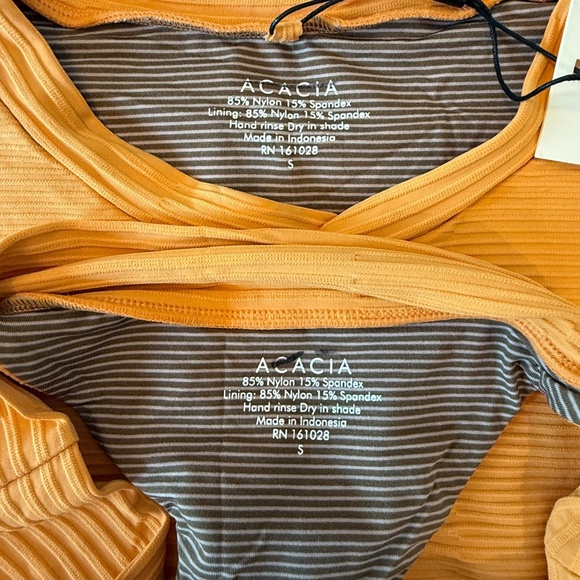 New! SET Acacia Costa dual ribbed top and bottom honey 45646 - Picture 5 of 7